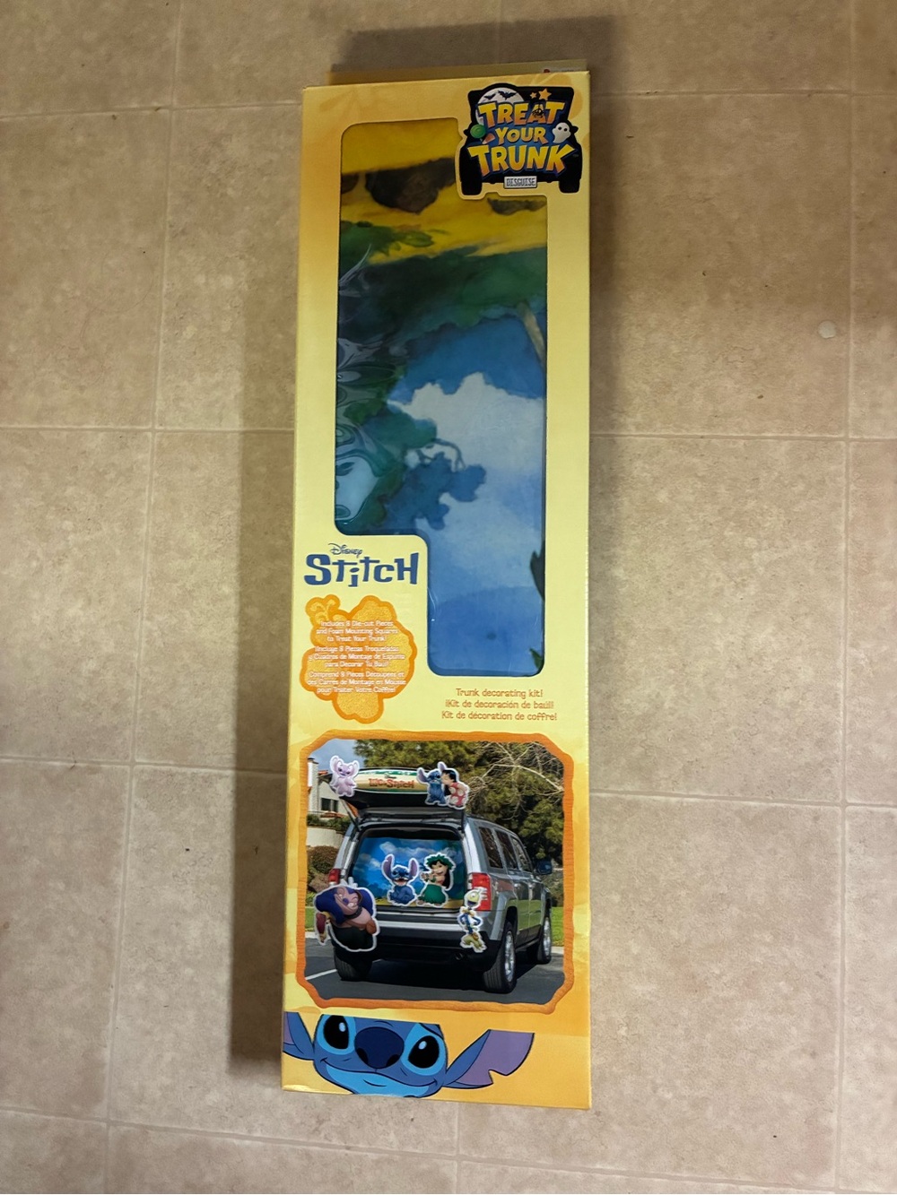 Disney Stitch Trunk Decorating Kit - Yellow, Blue, Green